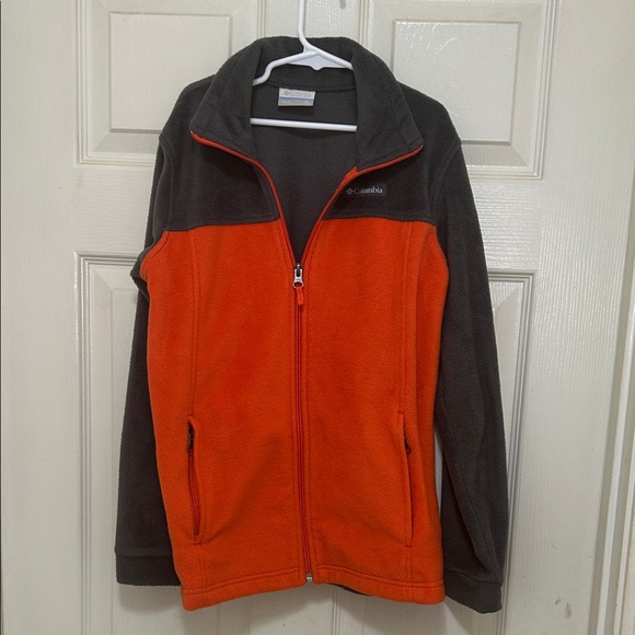 Columbia Fleece Jacket Full Zip Pockets Cozy‎ Warm Blue Coat kids M - Picture 1 of 5